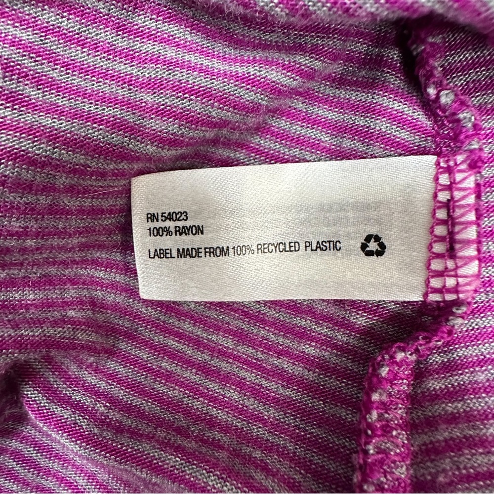 GAP soft gray purple stripe soft maxi dress, XS/S. - Picture 5 of 6